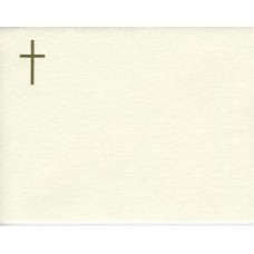 RELIGIOUS, NOTE CARD GOLD CROSS
