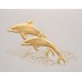 Dolphins Gold Embossed