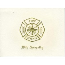 Fire Maltese Cross With Sympathy Card