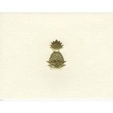South Carolina Note Card Gold Pineapple
