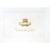 IRISH,CLADDAGH GOLD EMBOSSED THANK YOU CARD