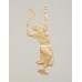 Tennis Card Gold Embossed Woman The Serve