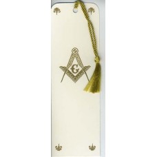 Masonic Bookmark Gold Embossed