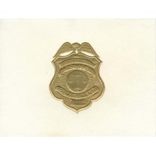 Police Note Card Gold Badge
