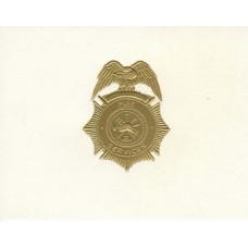 Fire Services Badge Note Card