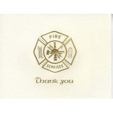 Fire Maltese Cross Thank You Card