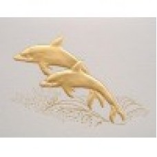 Dolphins Gold Embossed