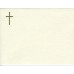 RELIGIOUS, NOTE CARD GOLD CROSS