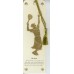 Tennis Bookmark Gold Embossed Woman