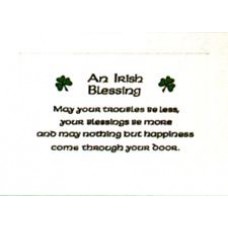 IRISH, NOTE CARD MAY YOUR