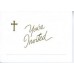 RELIGIOUS, INVITATION GOLD CROSS