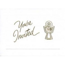 RELIGIOUS, INVITATION GOLD CHALICE