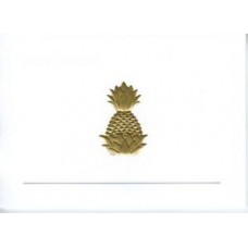 South Carolina Small Note Card Gold Pineapple