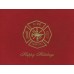 Fire Maltese Cross Happy Holidays Card