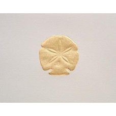 Sand Dollar Gold Embossed