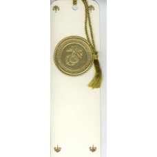 U.S. Marine Corp. Bookmark Gold Embossed