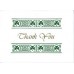 IRISH,THANK YOU CARD SHAMROCKS