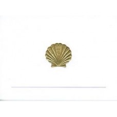 Scallop Shell Gold Embossed