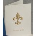 Fluer-de-lis Thank You Gold