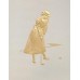 Golf Card Gold Embossed Woman Putting