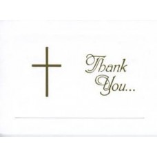 RELIGIOUS, GOLD CROSS THANK YOU