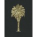 Palmetto Tree Black/Gold embossed