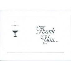 RELIGIOUS, INVITATION SET SILVER CHALICE THANK YOU CARD