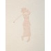 Golf Card Tint Embossed Woman Tee Off