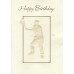 Tennis Birthday Card Tint Embossed Man The Return