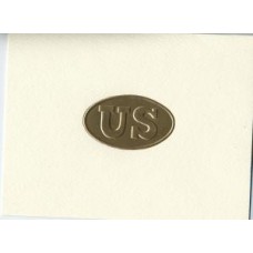 HISTORICAL/CIVIL WAR NOTE CARD U S INSIGNIA