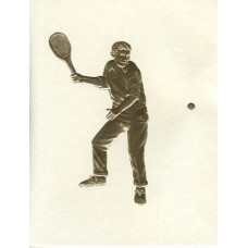 Tennis Card Gold Embossed Man The Return