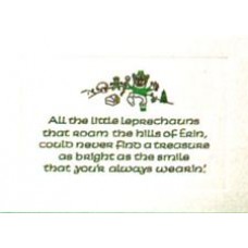 IRISH, NOTE CARD ALL THE LITTLE LEPRECHAUNS