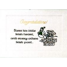 IRISH,BABY BOY CONGRATULATIONS CARD