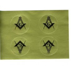 Masonic Symbol Small Gold Seal