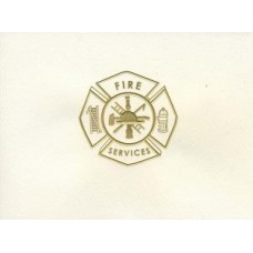 Fire Maltese Cross Note Card