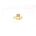 IRISH, NOTE CARD CLADDAGH GOLD EMBOSSED NOTE CARD